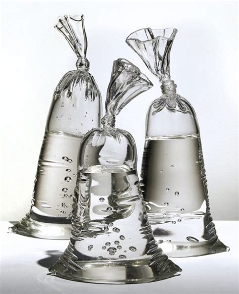 art glass bags plastic replica|Captivating Glass Waterbag Sculptures: Exploring  .